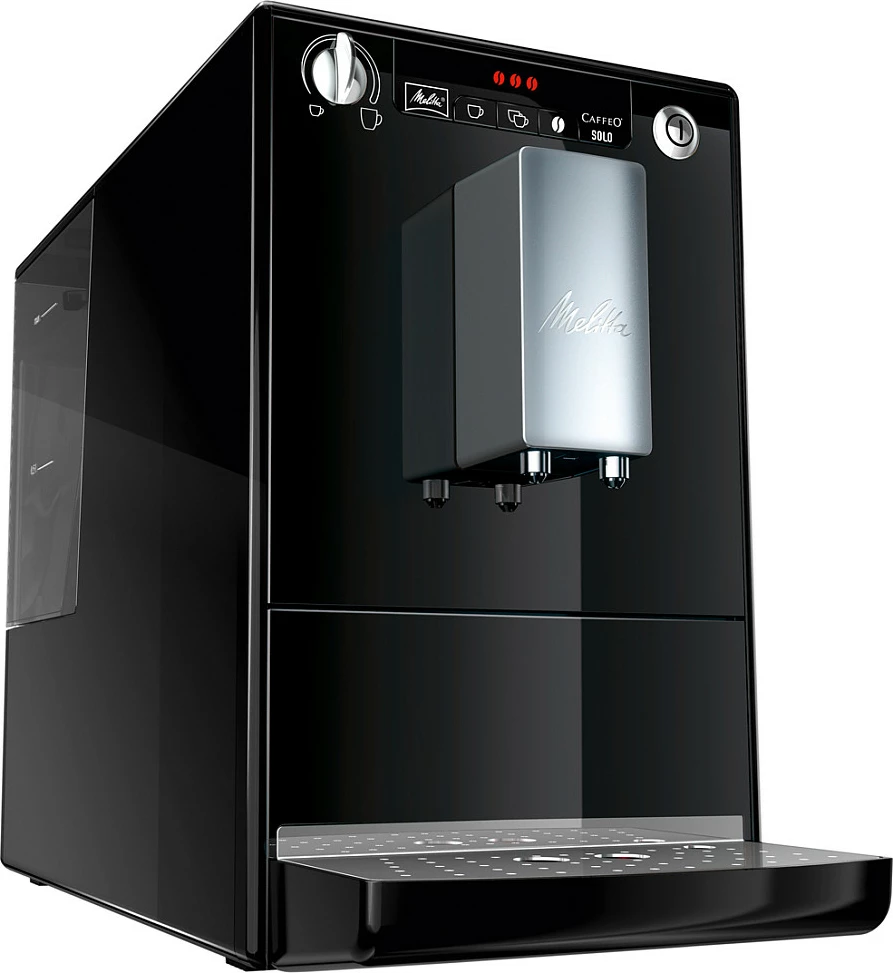 Makinë espresso Melitta Caffeo Solo, 1.2L, mulli i integrum, 15 bar, 1400W, zi