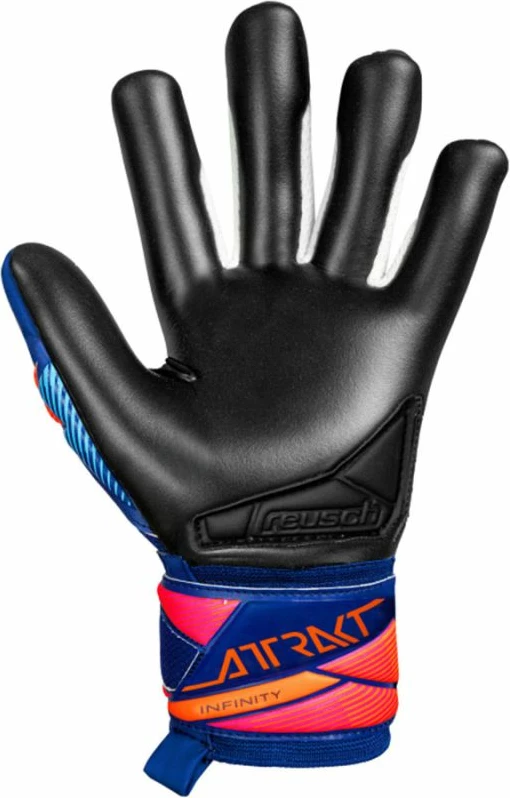 Doreza portieri për fëmijë Reusch Attrakt Infinity Evolution NC, të zeza-kaltër