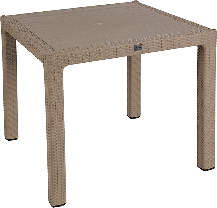 Tavolinë me karrige Explore-Fontline set 5 copë PP kapuçino 90x90x73,5cm