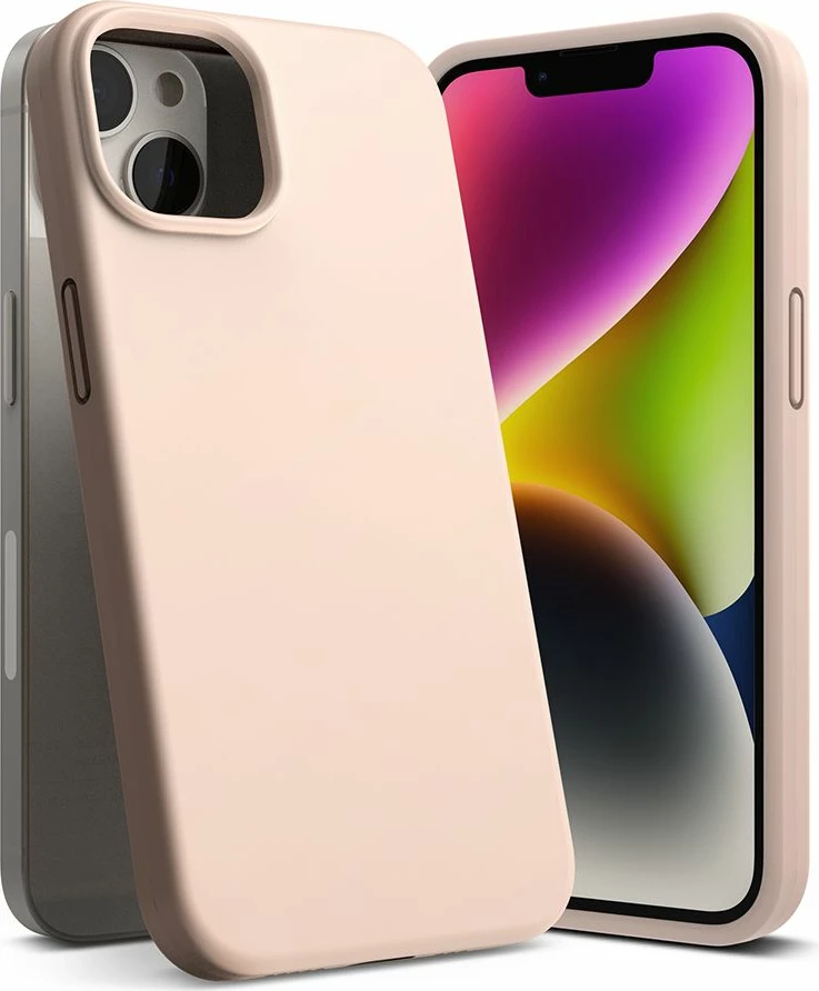 Mbështjellës silikoni Ringke për Apple iPhone 14 Plus 6.7\" Pink Sand