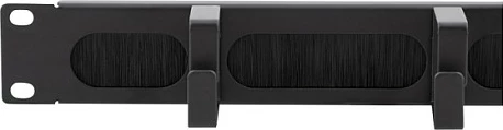 Panel menaxhimi kabllove LogiLink 19" 1U, 4 unaza çeliku, i zi