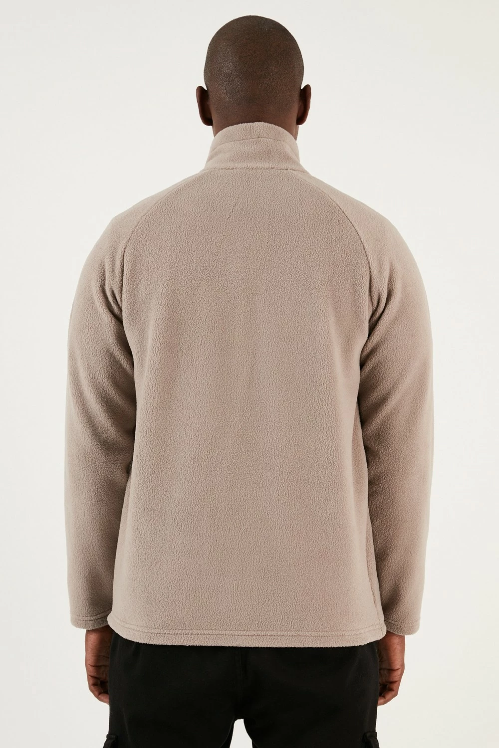 Xhemper për meshkuj Buratti, Fleece Cardigan, ngjyrë bezhë