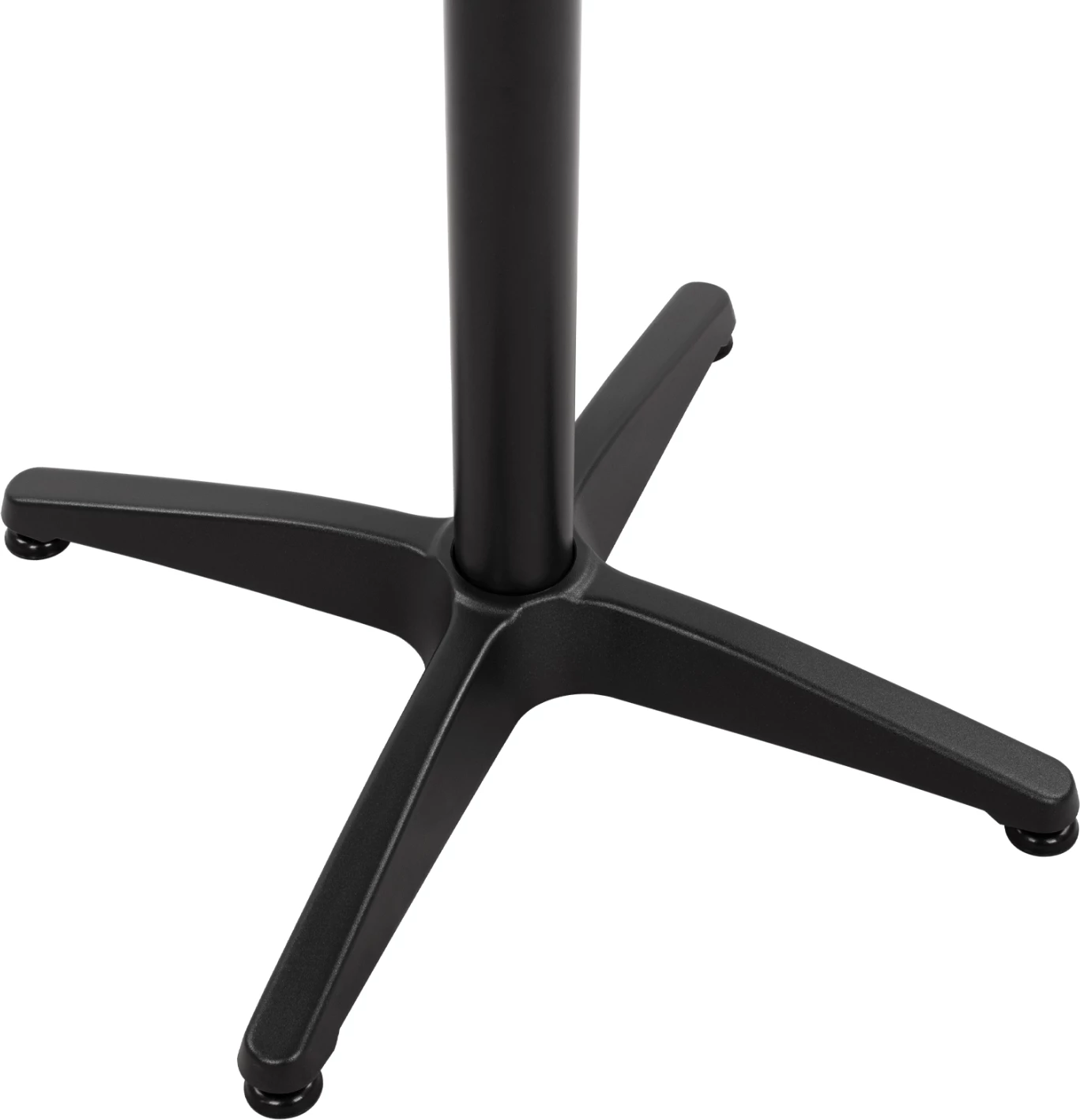 Bazë alumini për tavolinë, 4 këmbë, 65x65x70 cm, me kryq 48x48 cm, FH448.03, ngjyrë e zezë