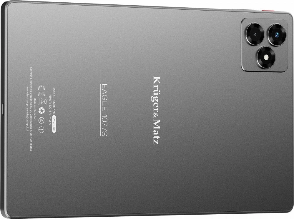 Tablet, Kruger & Matz EAGLE 1077S (KM1077S), 10.1" IPS, 6GB/128GB, LTE, Android 15, grafit