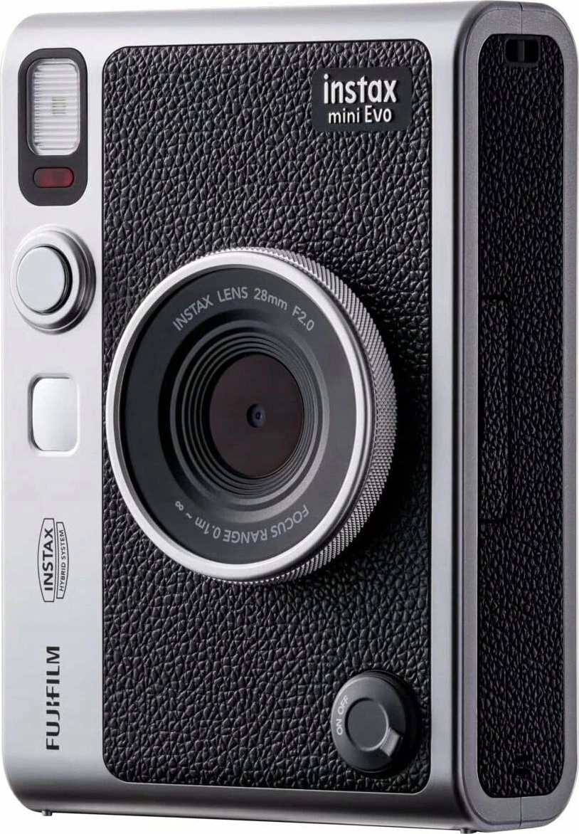 Aparat fotografik instant hibrid Fujifilm Instax Mini Evo, Bluetooth, ekran 3\", USB-C, mini HDMI, microSD, i zi