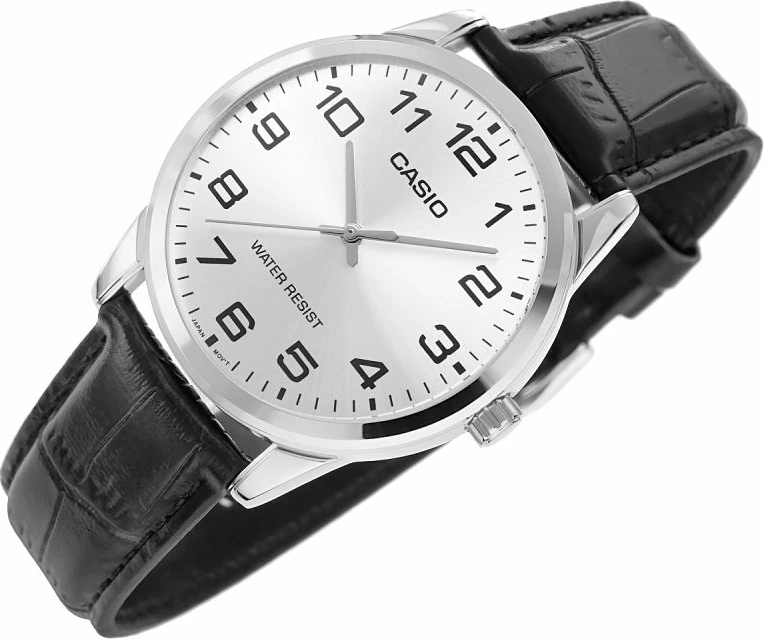 Orë dore për meshkuj Casio, e zezë