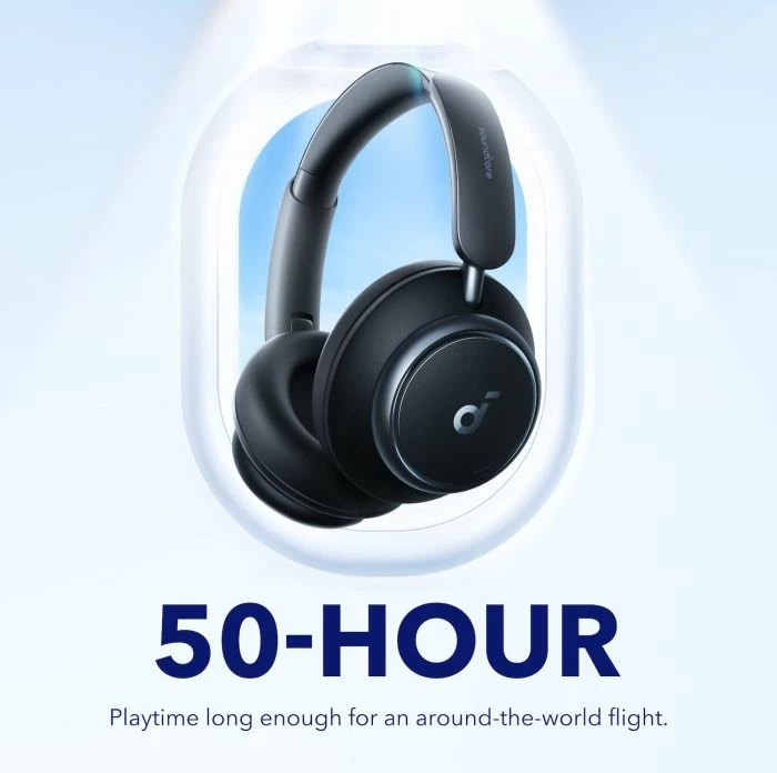 Kufje Anker Soundcore Space Q45 A3040G11 Bluetooth me ANC, Hi-Res LDAC, 65 orë, të zeza
