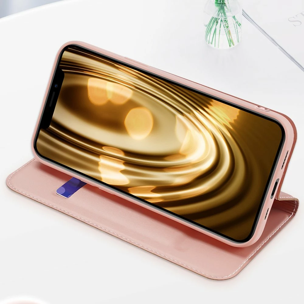 Mbështjellës Dux Ducis Skin Pro Bookcase për iPhone 13 mini, ari