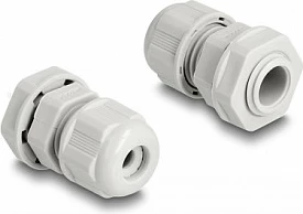 Glandë kablli DeLOCK EX M12, IP68, 3–6.5 mm, 2 copë, gri