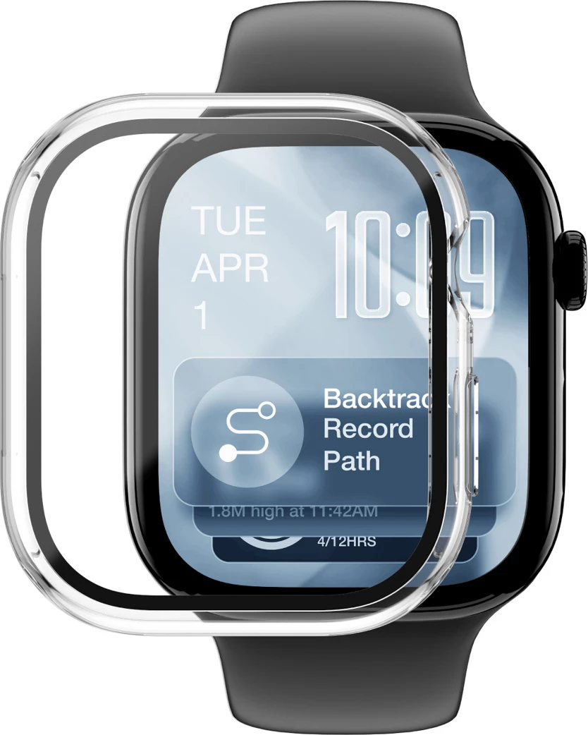 Mbrojtës ekrani me mbështjellës AmazingThing Radix FullGuard për Apple Watch Series 11 42mm, xham 9H, transparent