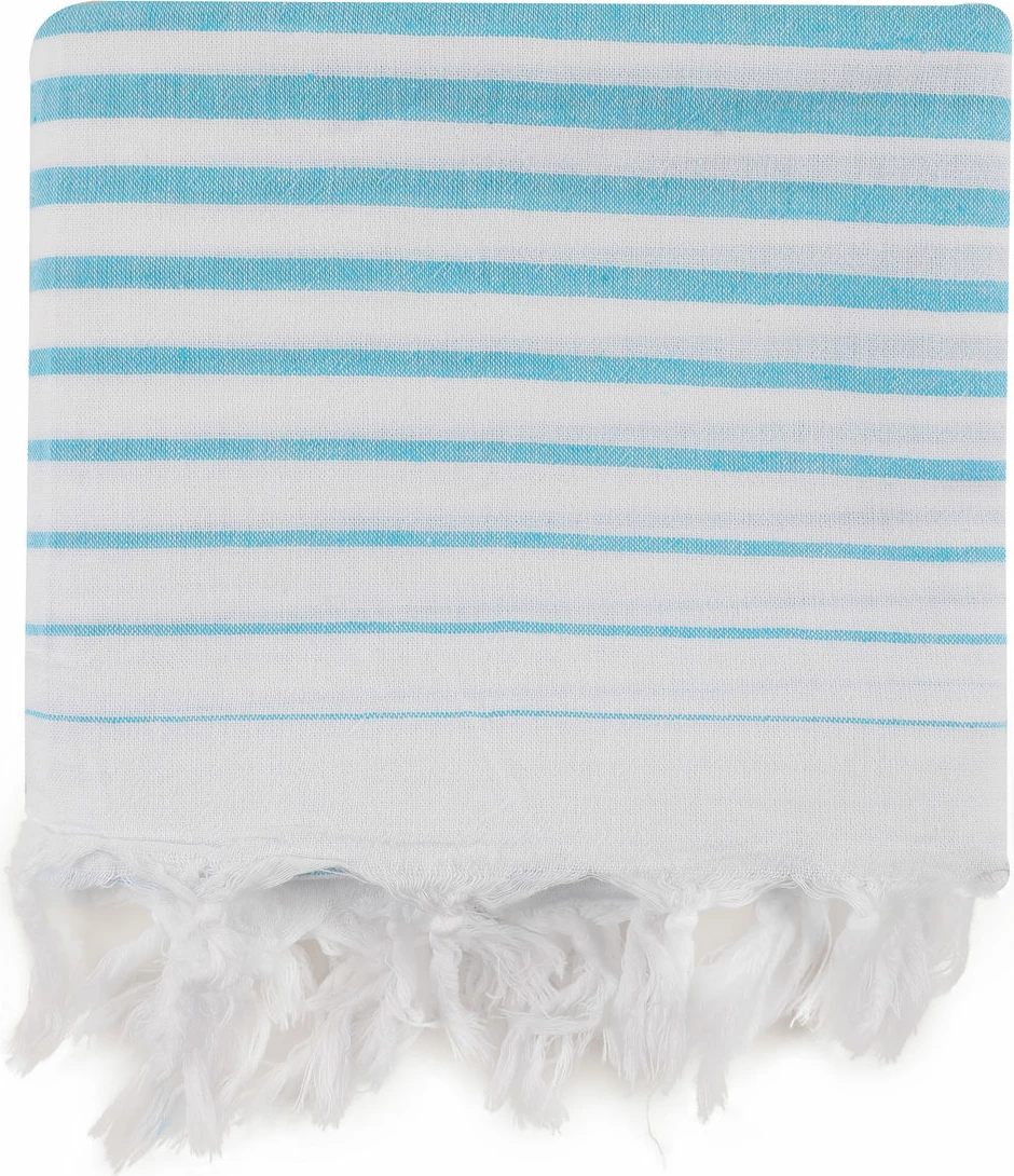 Peshqir plazhi Fouta, ngjyrë turquoise, Mijolnir, Golge
