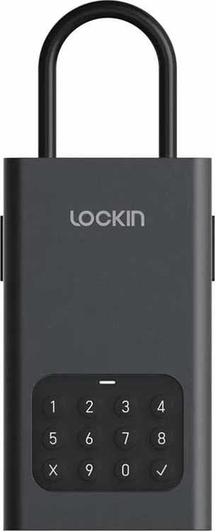 Kasafortë smart Lockin Lock BOX L1, kontroll me Bluetooth dhe PIN, IPX5, e zezë