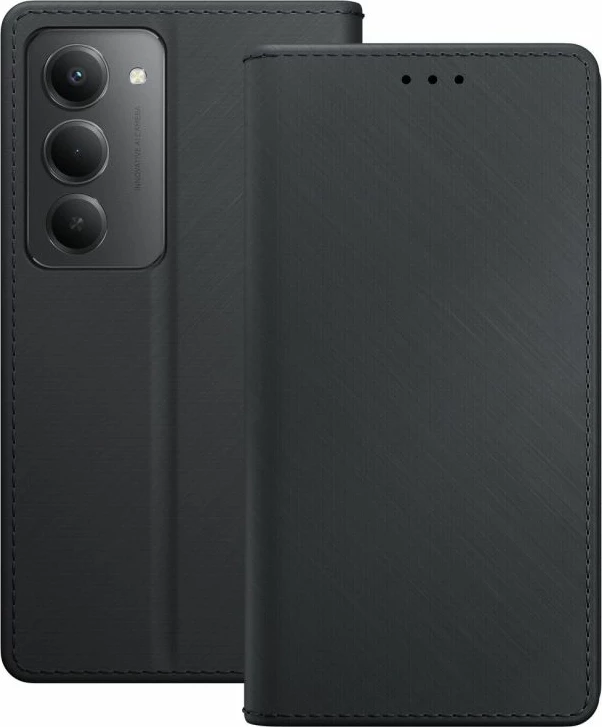 Wallet case 3mk Protection për Xiaomi Redmi 15 4G/15 5G, e zezë
