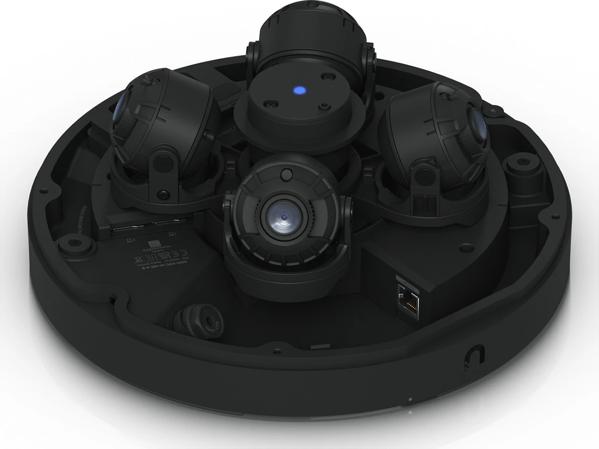 Kamerë sigurie Ubiquiti UVC-AI-MS-4-B, 4K 360°, Gigabit Ethernet, IR, MicroSD, IP66/IK10, e zezë
