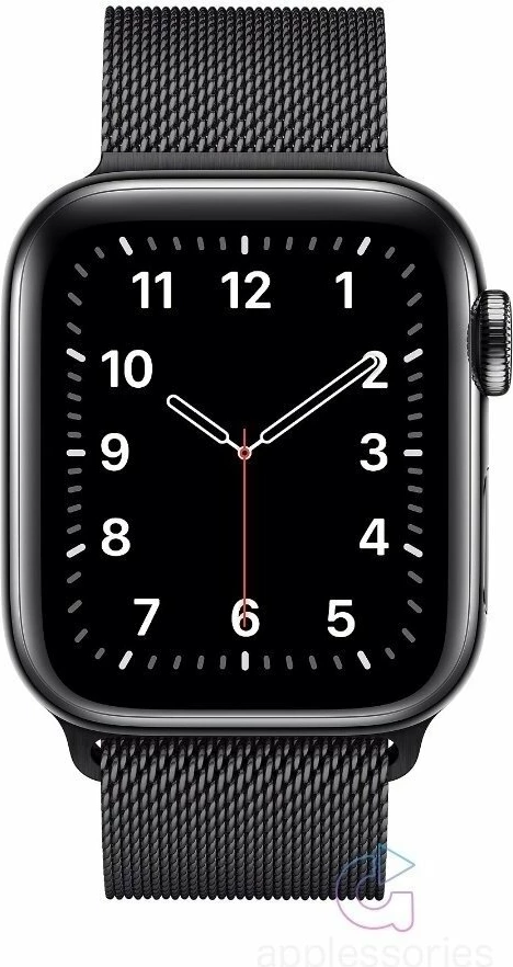 Rrip mesh Fixed për Apple Watch 38/40/41mm, çelik inox, mbyllje magnetike, 193 mm, i zi