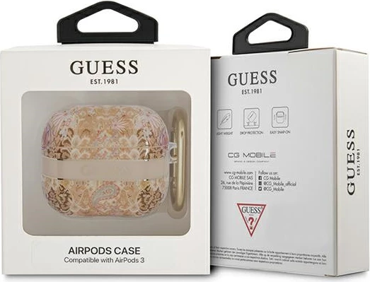 Mbështjellës Guess GUA3HHFLD për AirPods 3, Paisley Strap Collection, Ari