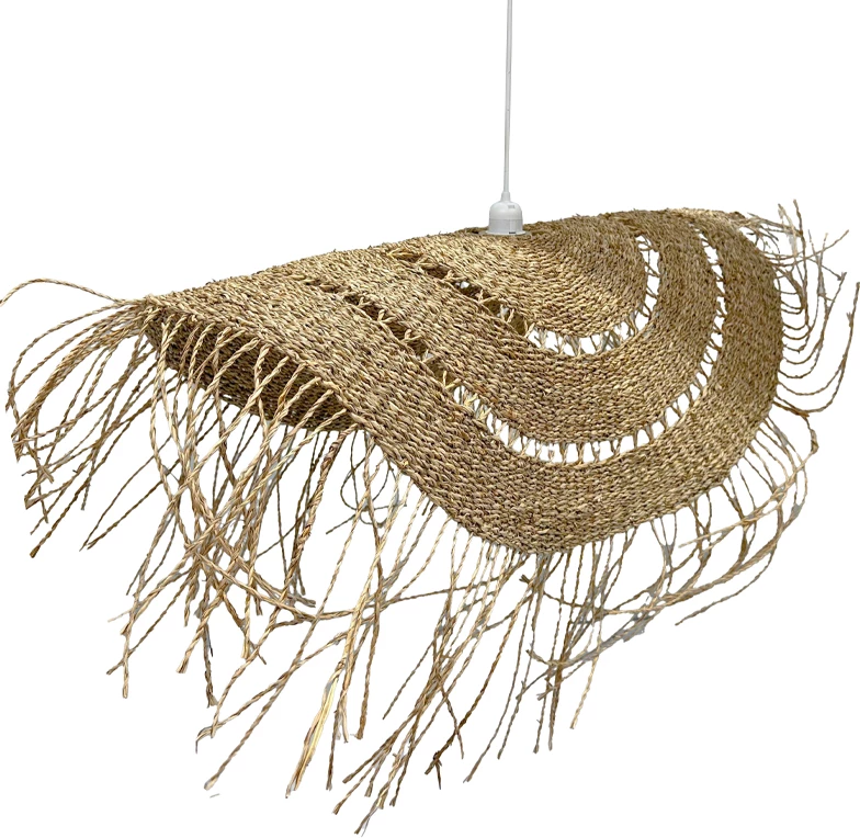 Llambë varëse AERIS, kashtë deti natyrale, 80x80x120cm