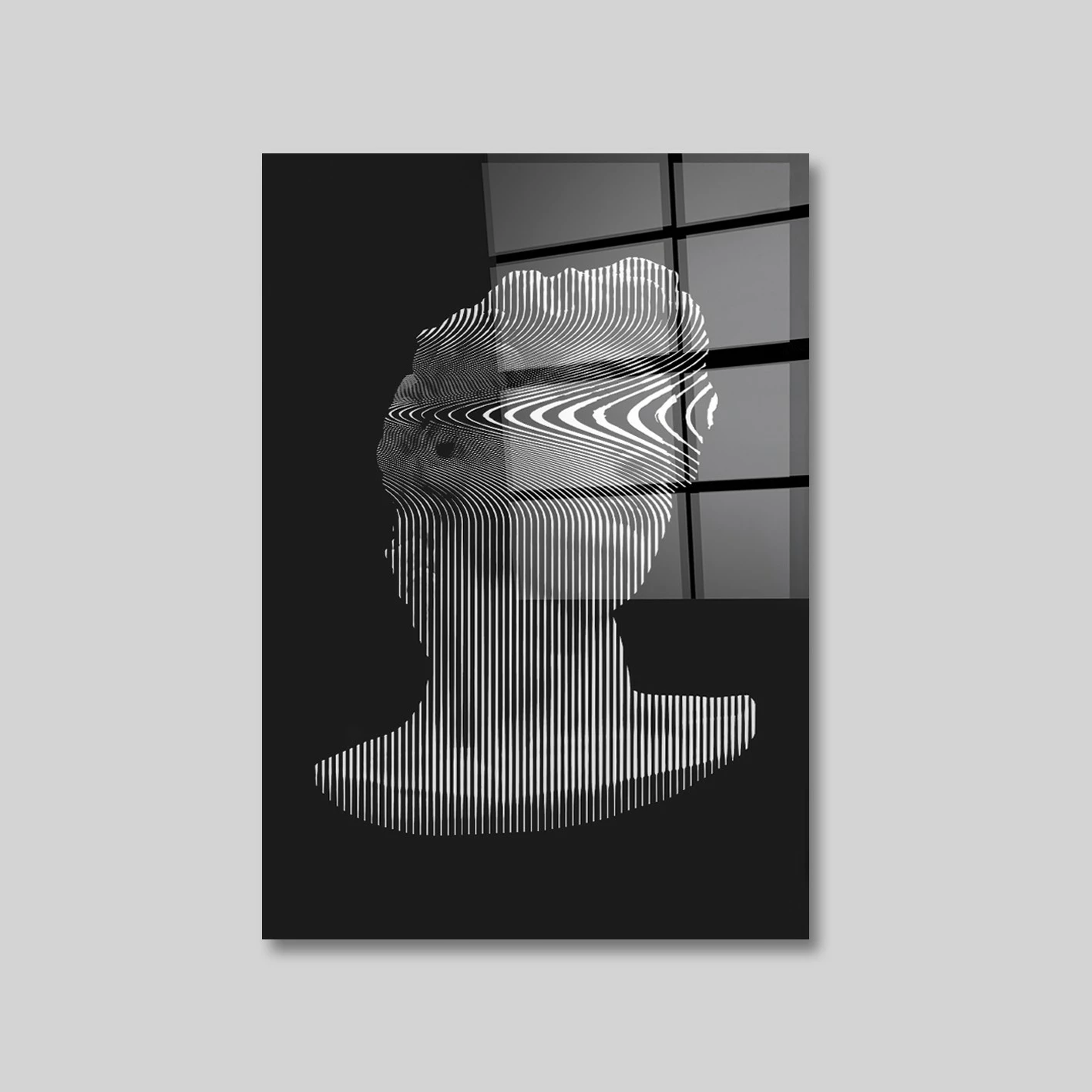 Pikturë dekorative prej xhami të temperuar, Wallity, CAM3758 - 70100