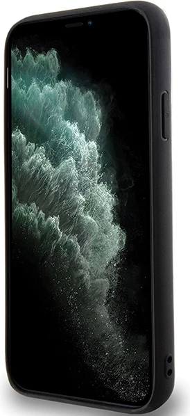 Mbështjellës Karl Lagerfeld KLHCN613DMKRLK për iPhone 11/XR 6.1", i zi, hardcase 3D Rubber Multi Logo