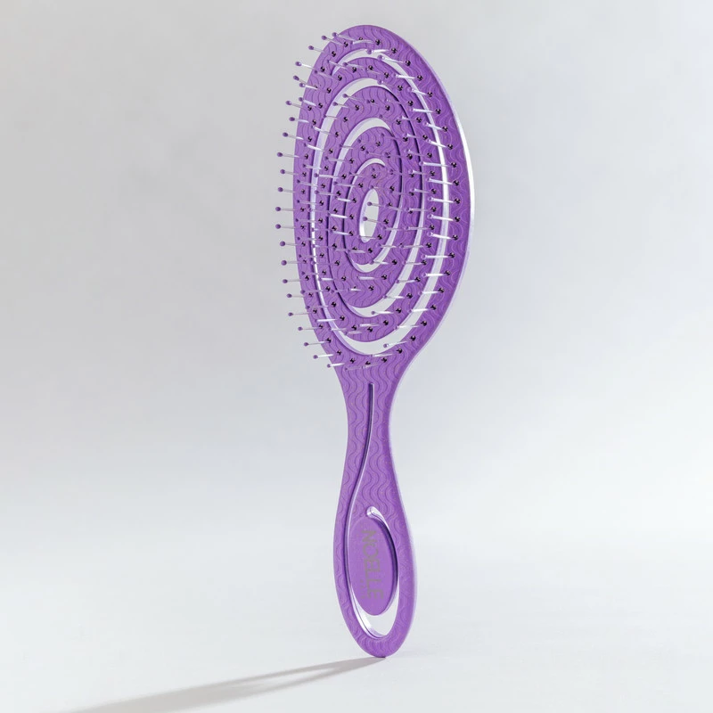 Noelle Eco-friendly hairbrush Purple Spiral