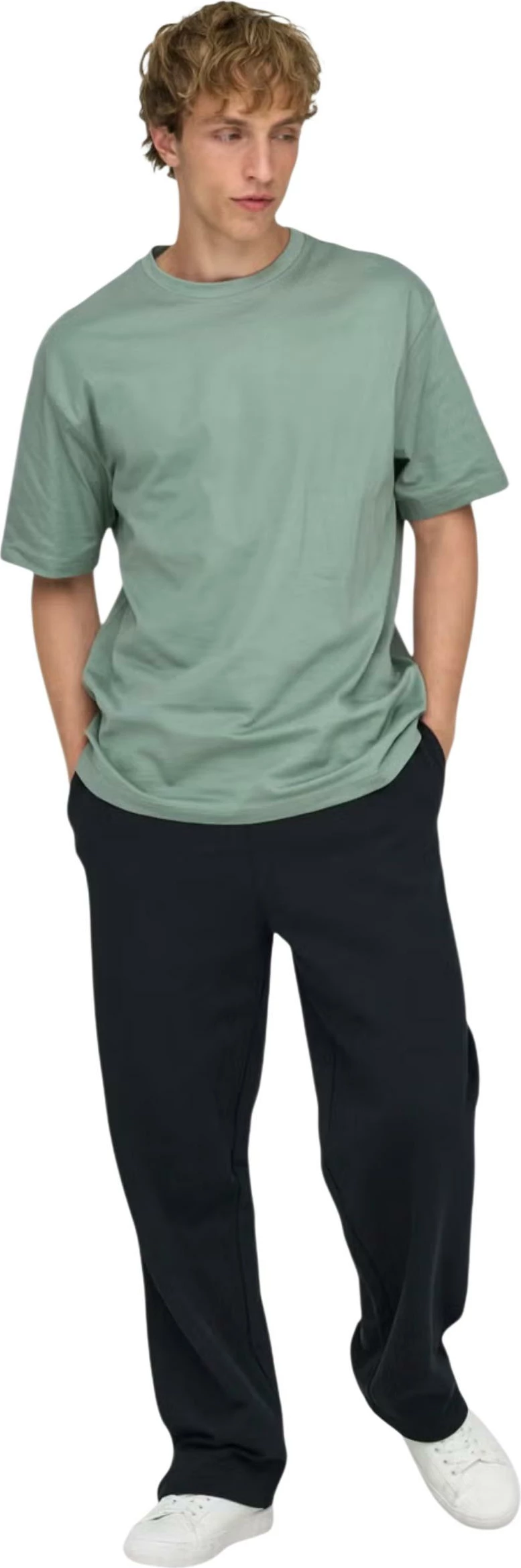 Maicë për meshkuj Only & Sons Onsfred Life Rlx SS Tee Noos 22022532, e gjelbër [Madhësia: S]