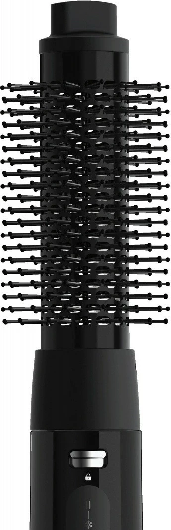 Stilizues tharës-krihër Braun AS150E 300W, 3 nivele nxehtësie, kontroll temperature, cool shot, kabllo rrotulluese, brushë rrethore 25 mm, e zezë, set me 2 aksesorë