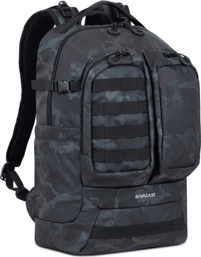 Çantë shpine RIVACASE 7661 Sherwood 32L për laptop 16" dhe tablet 10.1", navy camo
