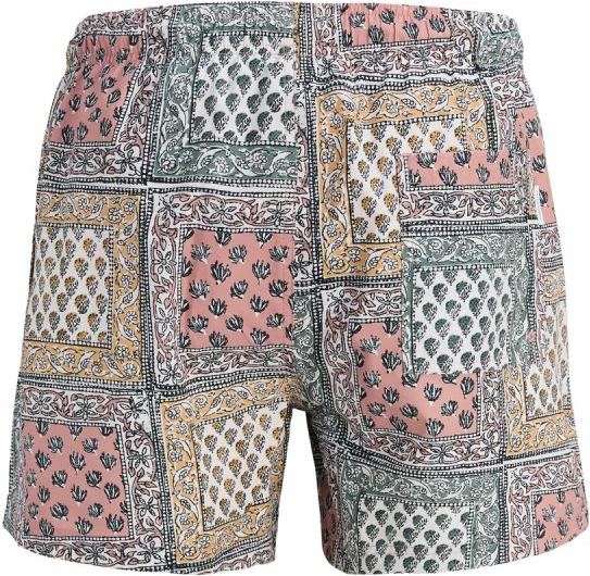 Shorce noti për meshkuj Jack&Jones JPSTMAUI SHELL AOP SWIM SHORTS REG 12291808, ash rose [Madhësia: L]
