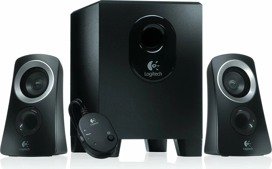 Altoparlantë Logitech Z313 sistem 2.1, 25 W, 3.5 mm, set 2 satelitë + subwoofer, i zi