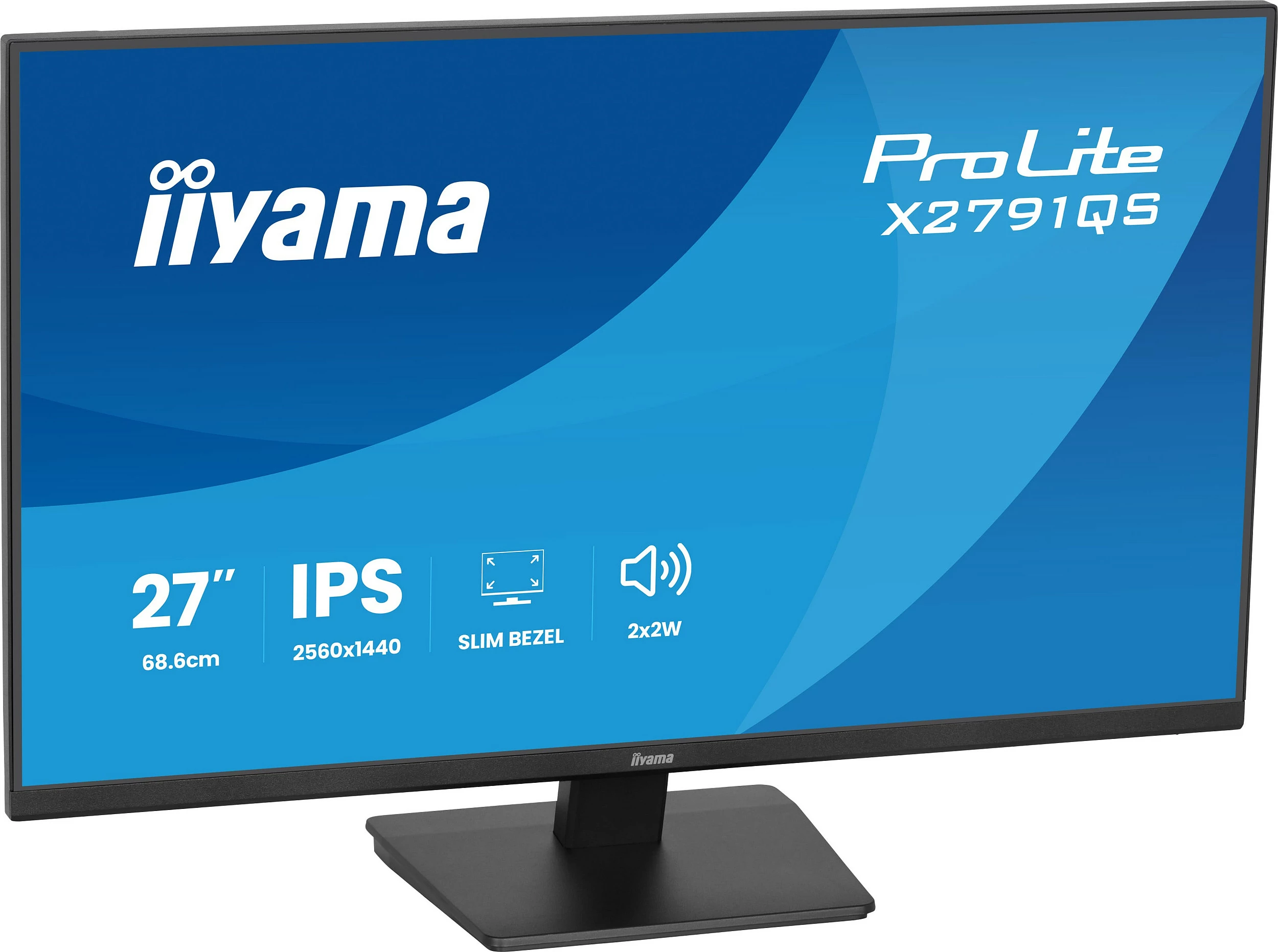 Monitor iiyama ProLite X2791QS-B1, 27" QHD IPS, FreeSync, altoparlantë të integrum, i zi