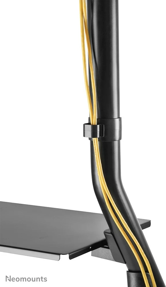 Karrocë TV Neomounts NS-M3800BLACK, për ekrane 60-100 inç, rregullim lartësie, ngjyrë e zezë