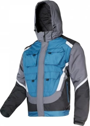 Xhaketë pune LAHTI PRO L4092404 XL, me mëngë të heqshme, blu/gri