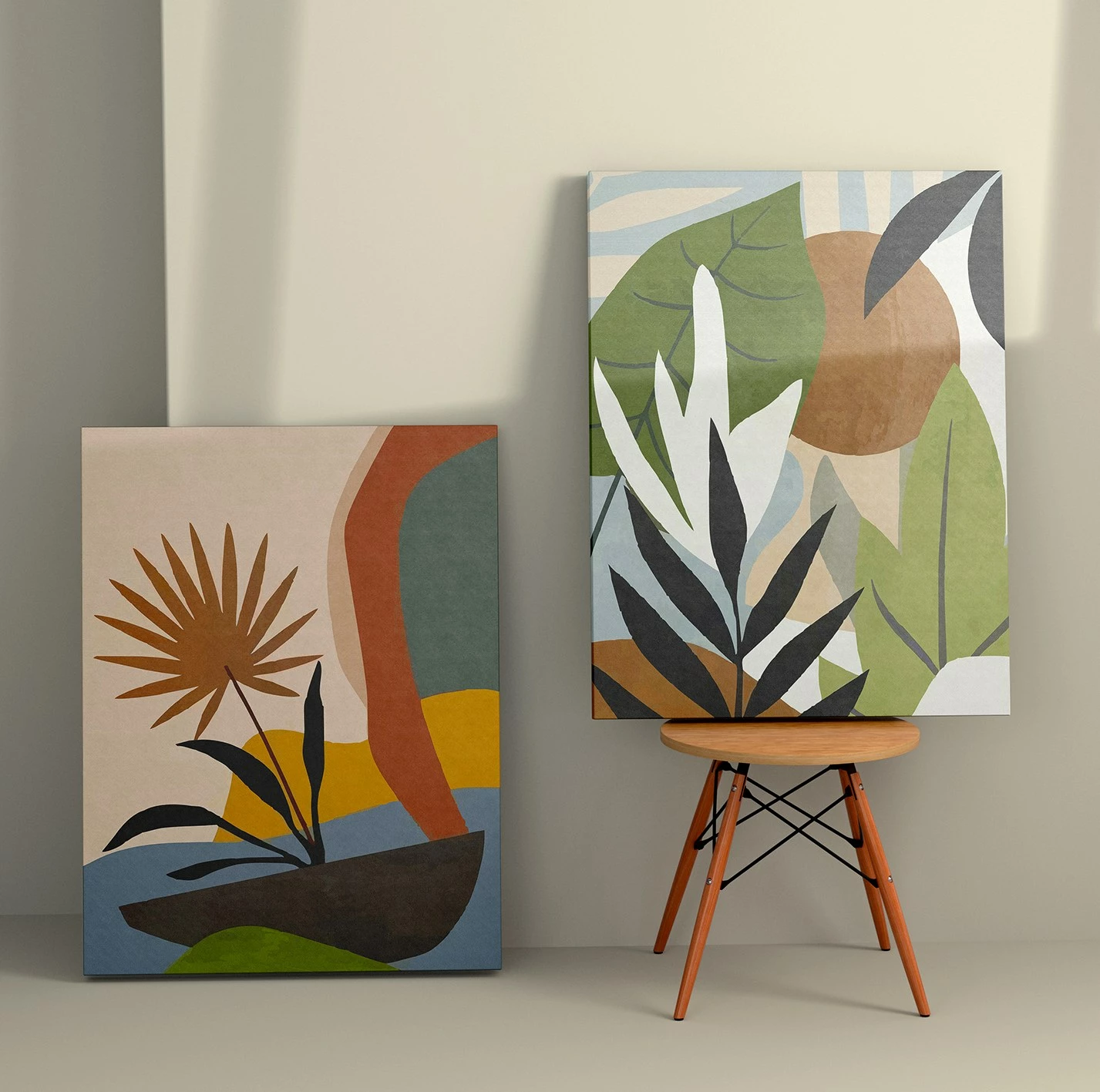 Pikturë dekorative në kanavacë (2 copë), Wallity, 2KNV4316, 50x70 cm