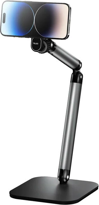 Mbajtës magnetik telefoni Telesin P3-DS-01 për tavolinë, metalik