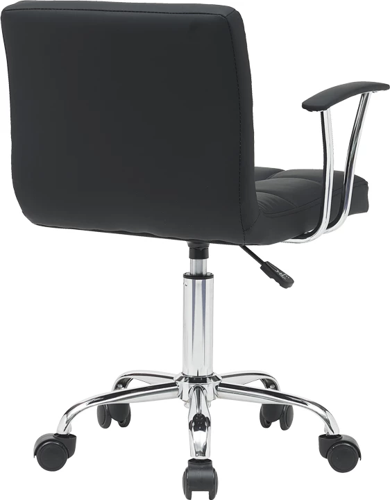 Karrige zyre Buleco pu e zezë 56x46x74-86cm