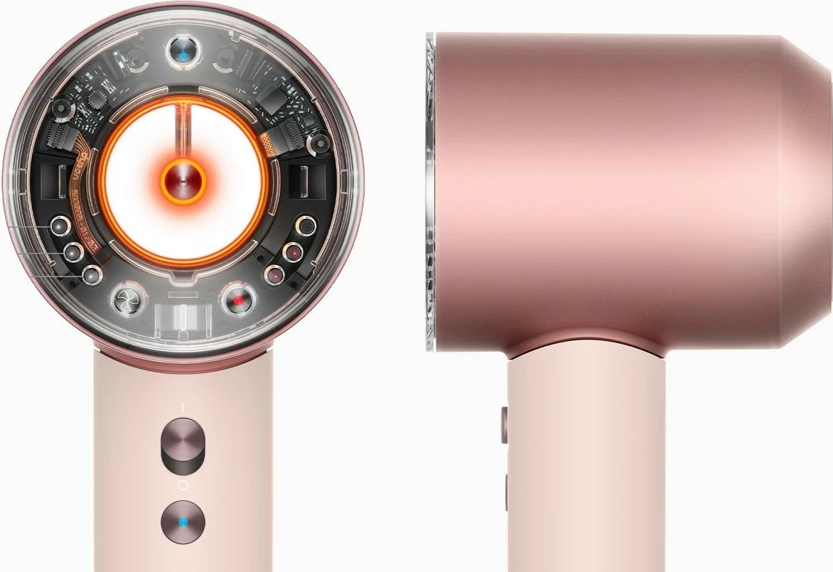 Tharëse flokësh Dyson Supersonic Nural, rozë pastel/rozë ari