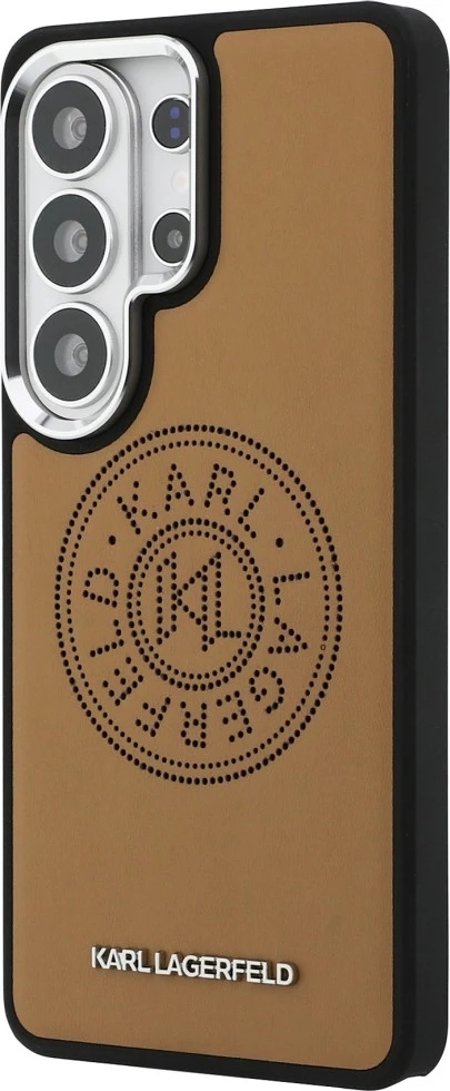 Mbështjellës Karl Lagerfeld Perforated KL, MagSafe, për Samsung Galaxy S26 Ultra, kafe, në kuti