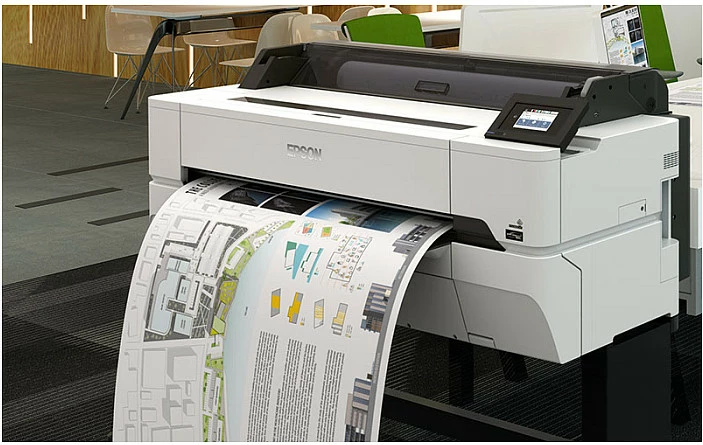 Printer Epson SureColor SC-T5405, format i madh, me ngjyra, Wi-Fi, ekran prekje