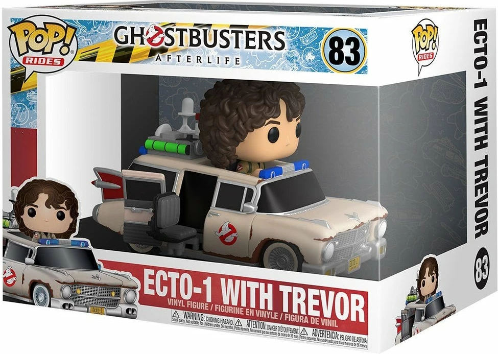 Figurinë koleksionuese vinyl Funko Pop Rides Super Deluxe Ghostbusters: Afterlife Ecto-1 me Scissor Seat