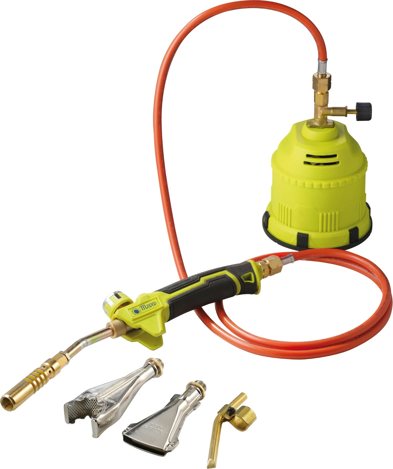 Set djegës me gaz Meva HANDY, 4 maja, për saldim dhe djegie, e verdhë