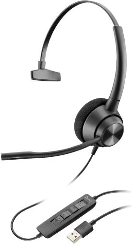 Kufje me mikrofon, HP Poly EncorePro 310 (767G1AA), USB-A, anulim zhurme, e zezë