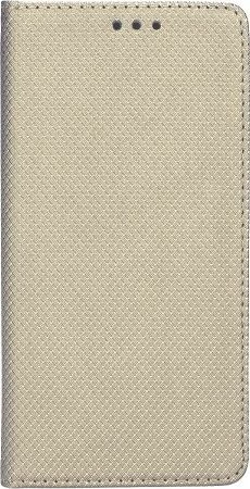 Mbështjellës NoName Smart Magnet Book për Samsung A32 5G A326, lëkurë natyrale, mbyllje magnetike, funksion stand, i artë