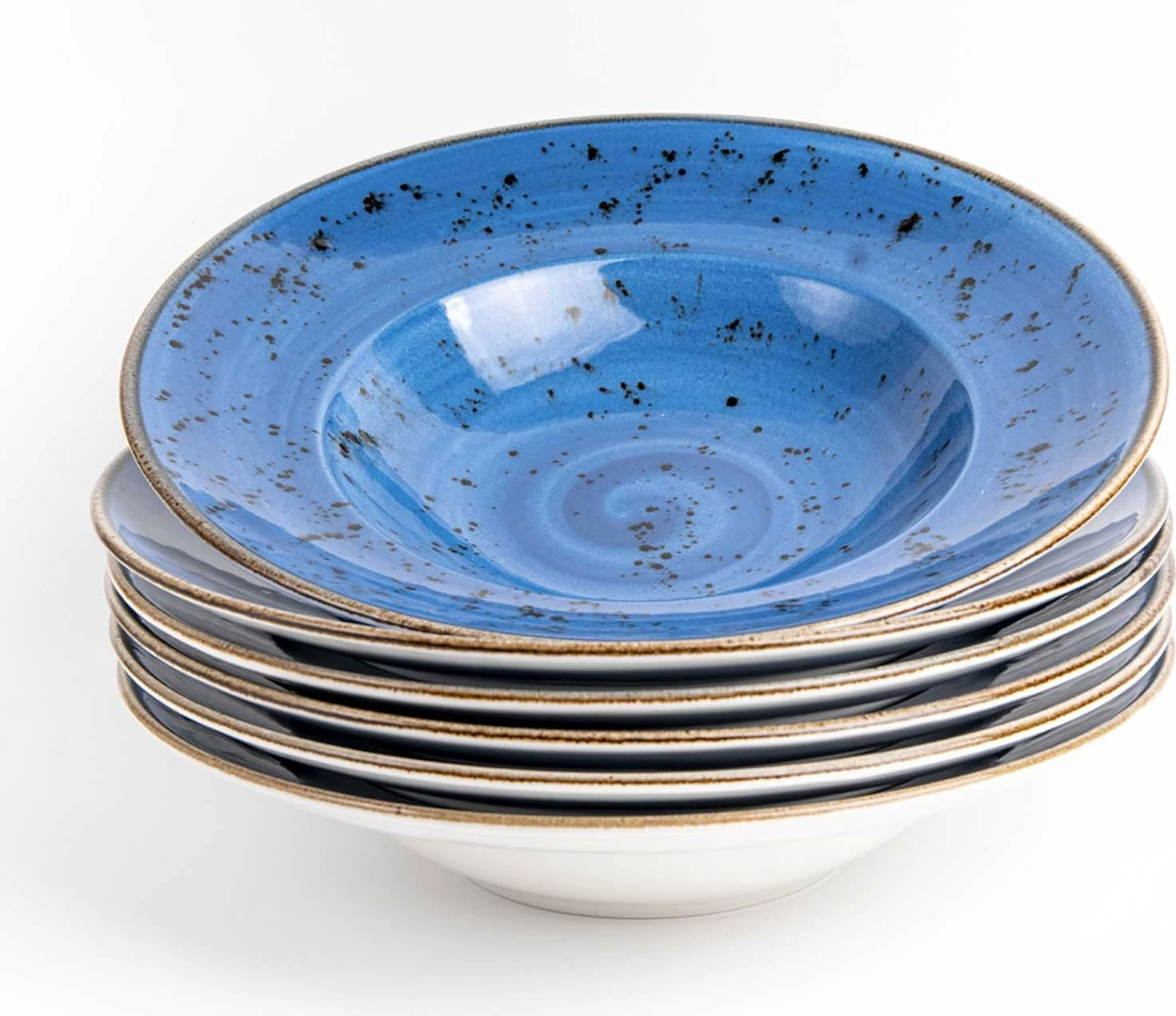 Pjatë për pasta Fine Dine Iris 27 cm 400 ml, blu, set 6 copë