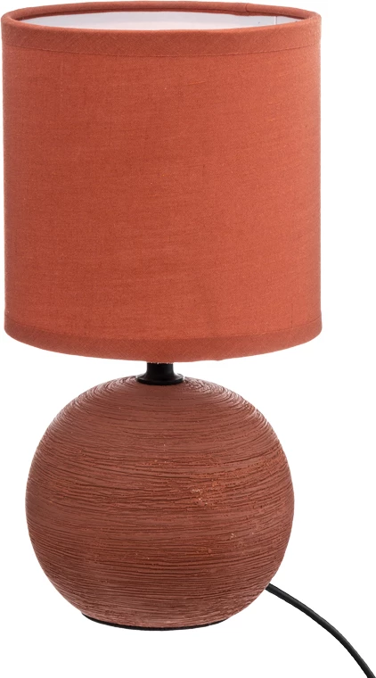 Llambë tavoline PWL-1210 E14 qeramike ngjyrë terrakote D13x25cm