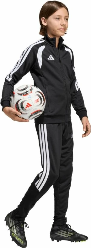 Pantallona sportive fëmijë adidas, të zeza [Madhësia: 128 cm]
