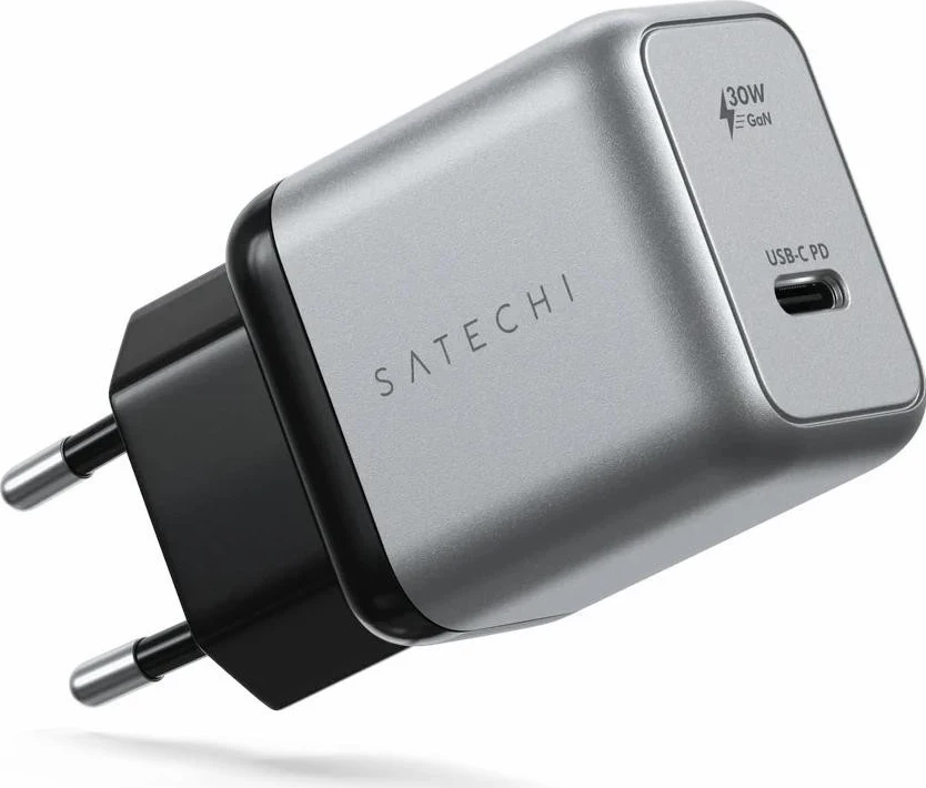 Karikues rrjeti Satechi GaN 30W USB-C PD, argjendtë