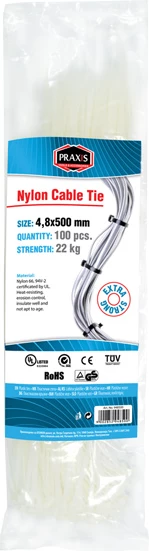 Lidhëse Plastike 4.8x500 948500 100/set