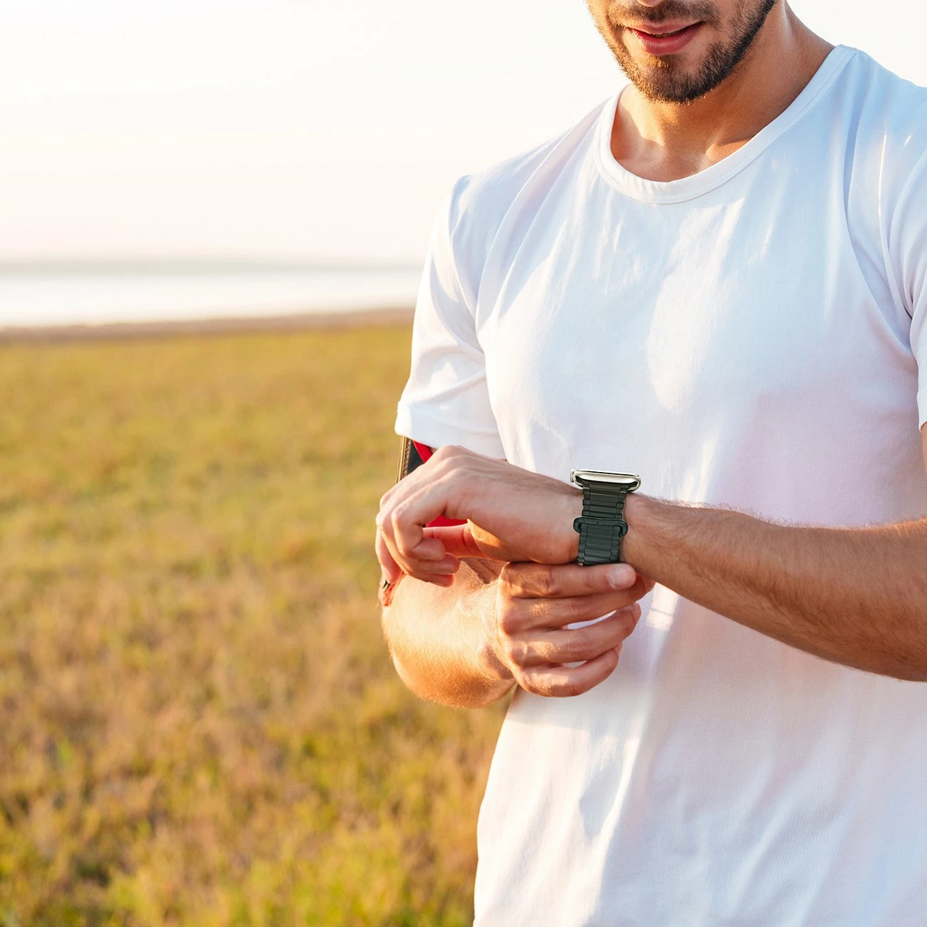 Rrip magnetik silikoni për Apple Watch Dux Ducis Armor Version, 42/44/45/49mm, i gjelbër