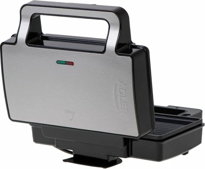 toster/sanduiç-maker ADLER AD3073 1400W 2-në-1 me pllaka ndërruese, i zi