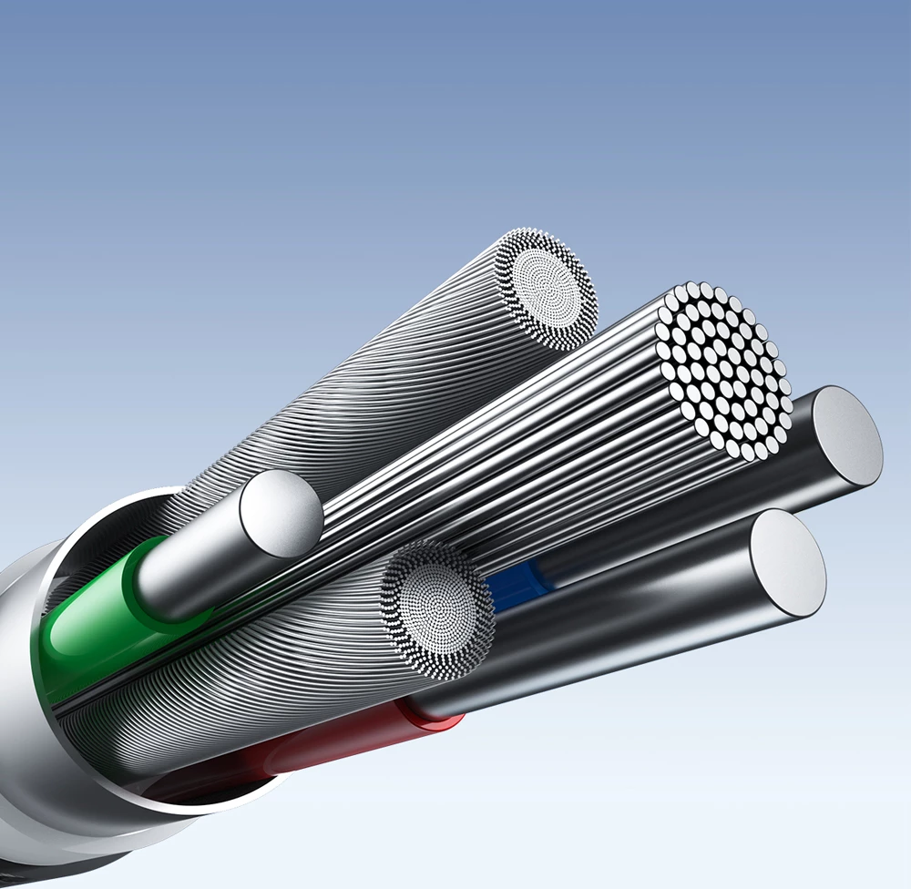 Kabllo karikimi dhe të dhënash Joyroom Light-Speed Series S-A25, USB-A në USB-C, 1.2m, 100W, e zezë